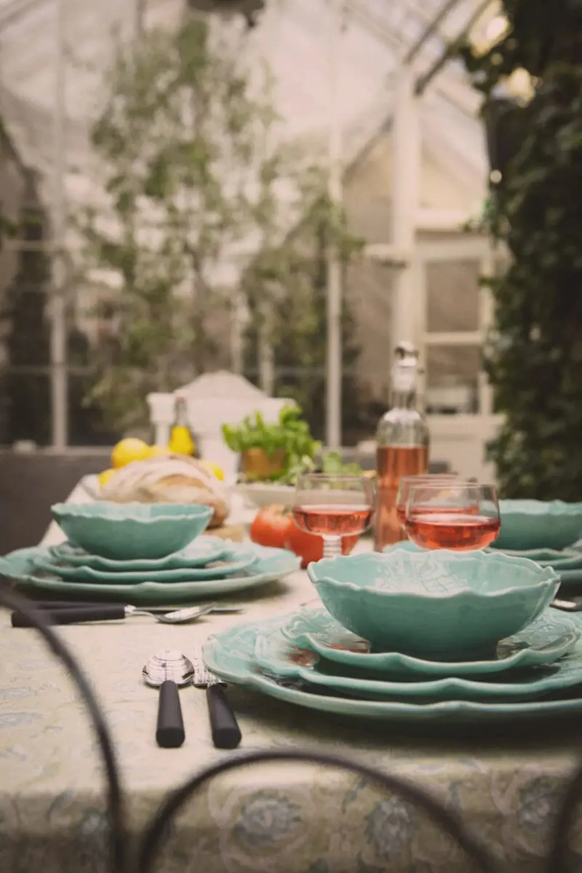 Judith groot dinerbord Ø34 cm, Turquoise Olsson & Jensen