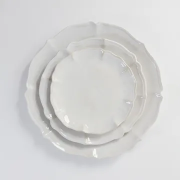 Judith groot dinerbord Ø34 cm - Wit - Olsson & Jensen