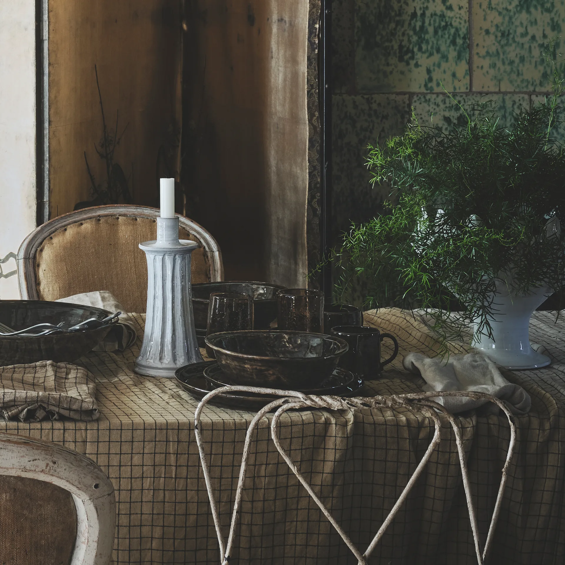 Marielle pot groot Ø27 cm, Wit Olsson & Jensen