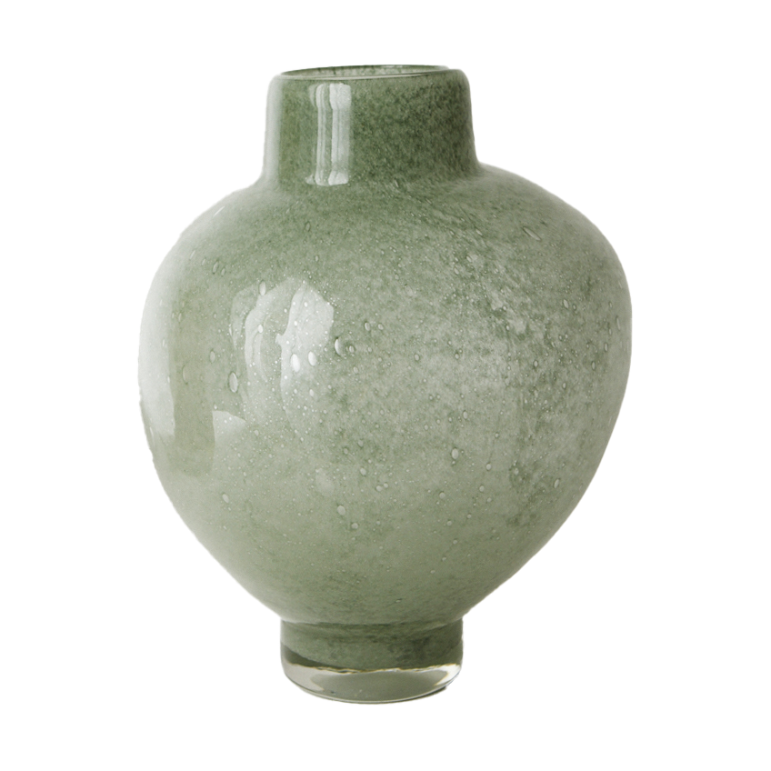 Olsson & Jensen Mila vaas klein 19,5 cm Groen | Scandinavisch Interieur | Vazen | Groen