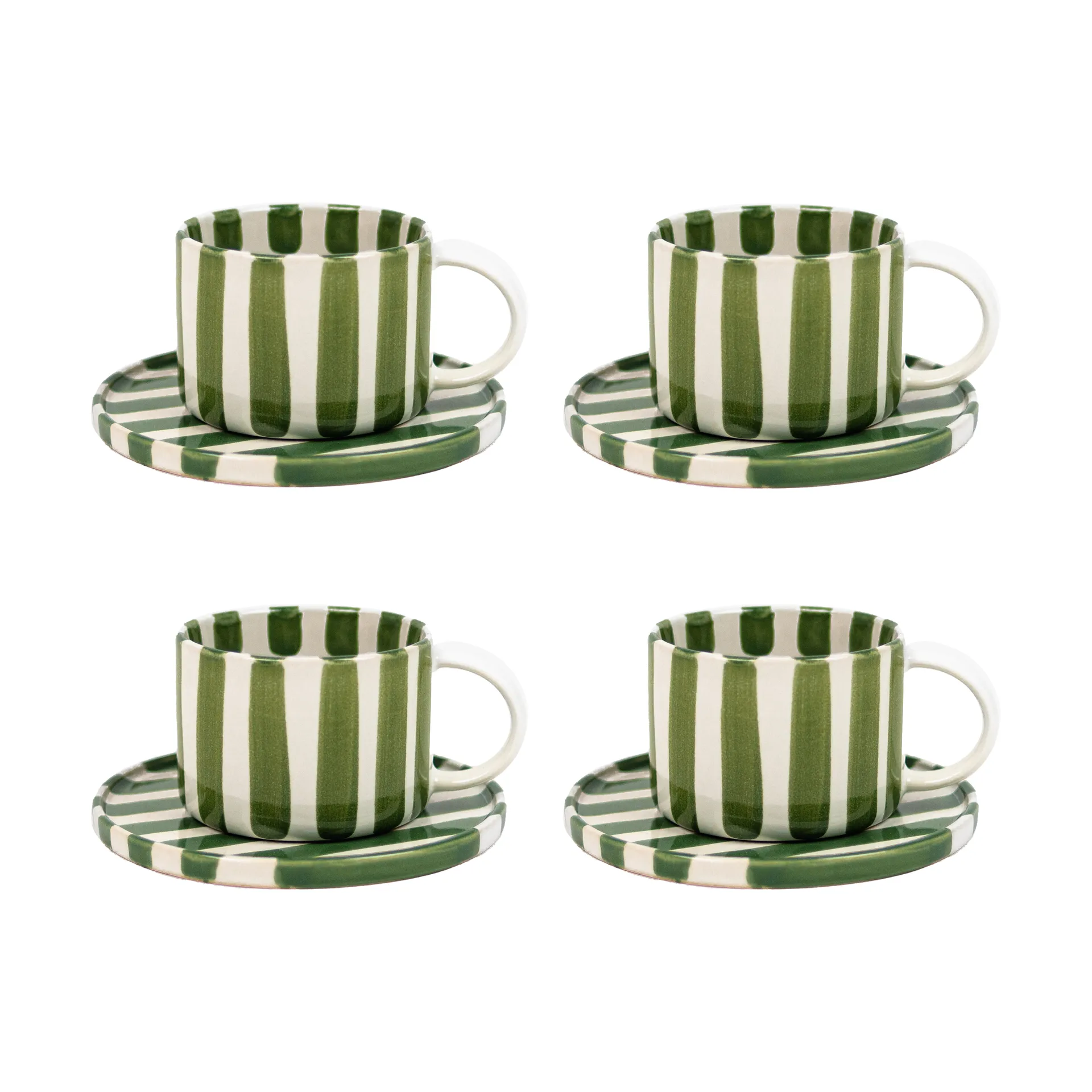 Monica kop met schotel 4-pack - Groen,  Olsson & Jensen