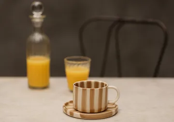 Monica kop met schotel - Beige - Olsson & Jensen