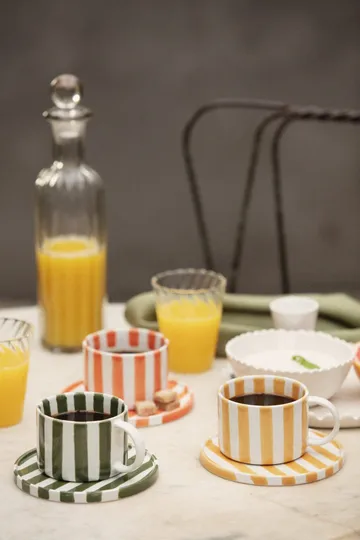 Monica kop met schotel - Groen - Olsson & Jensen