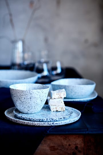 Poppi dinerbord 27 cm. - wit-zwart - Olsson & Jensen