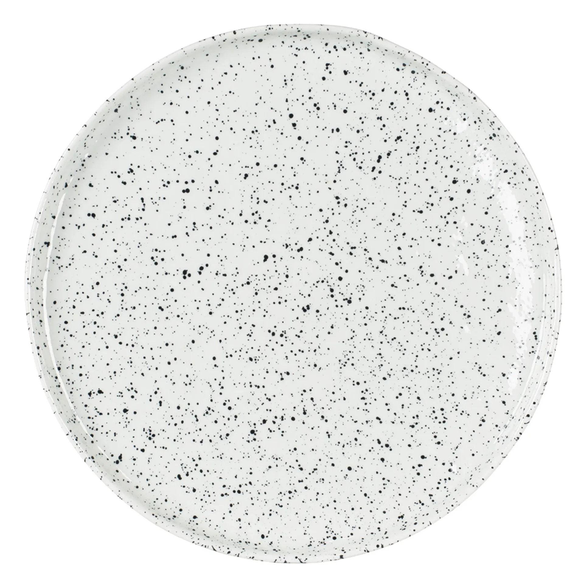 Poppi dinerbord 27 cm., wit-zwart Olsson & Jensen
