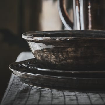 Yuki dinerbord - Bruin-zwart - Olsson & Jensen