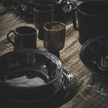 Yuki dinerbord - Bruin-zwart - Olsson & Jensen