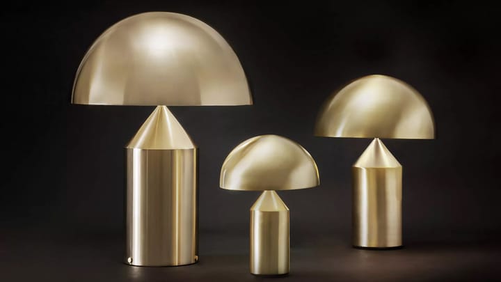 Atollo small 238 tafellamp metaal, Gold Oluce