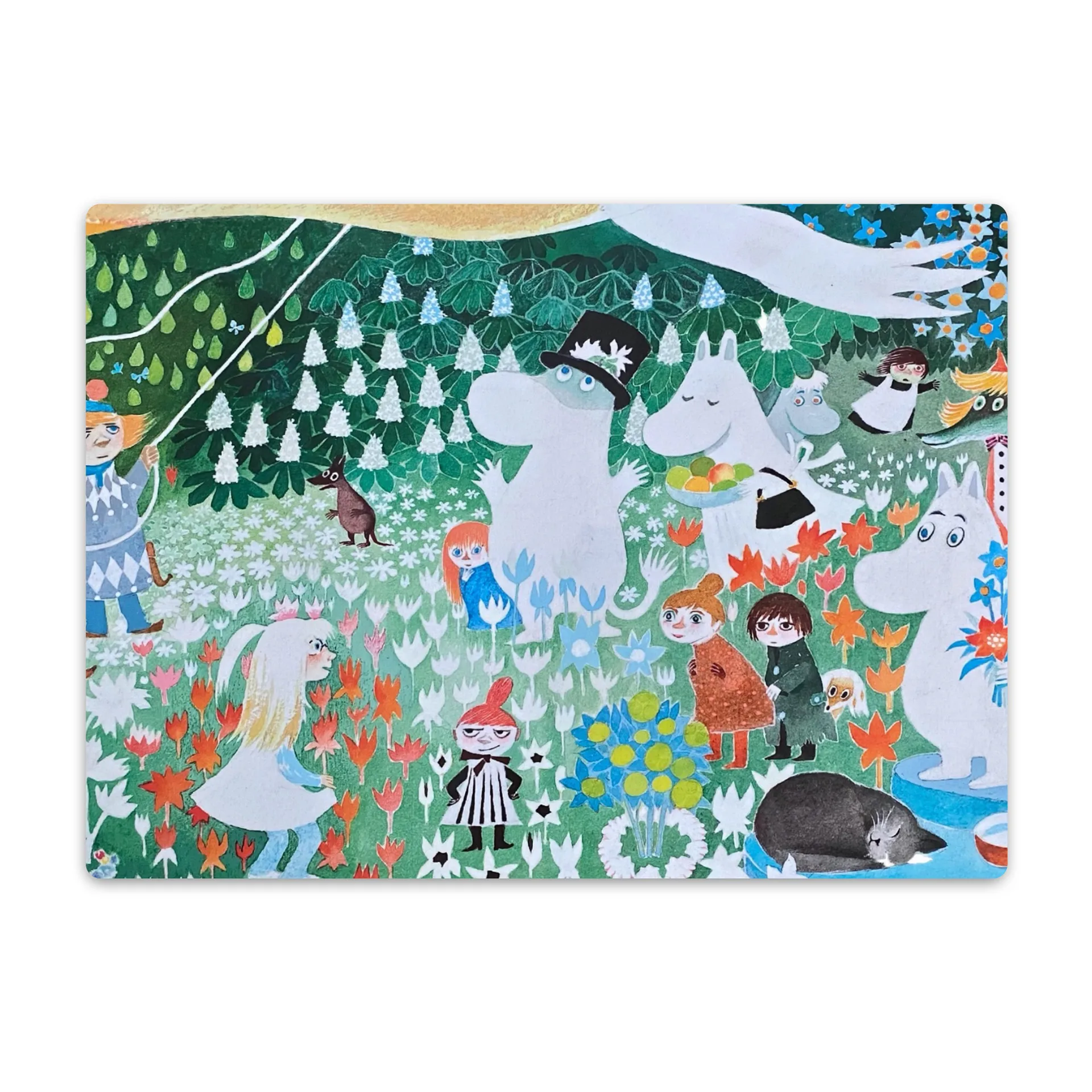 Dangerous journey placemat 40x30 cm, Groen Opto Design