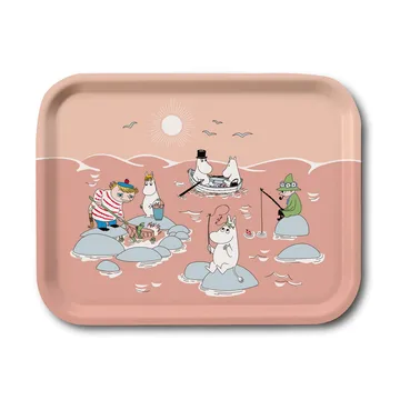 Fiske Moomin zomer 2022 dienblad 20x27 cm - Roze - Opto Design