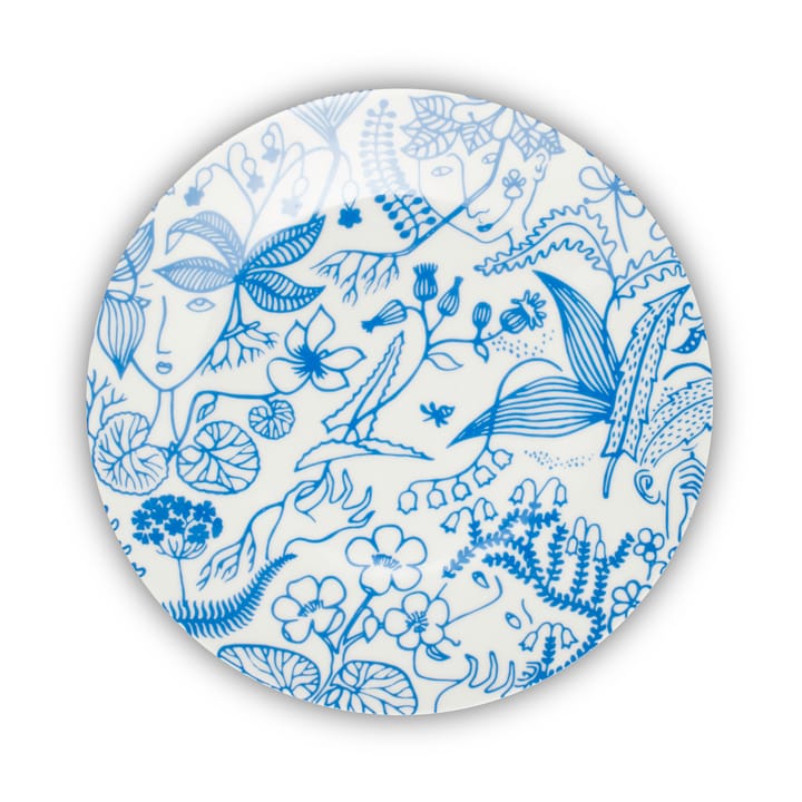 Grazia bord 19,5 cm - Blauw-wit - Opto Design