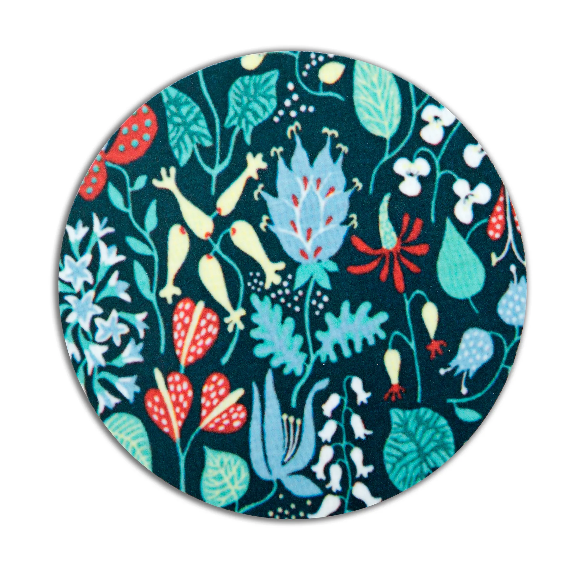 Herbarium blauwe pannenonderzetter, Ø 21 cm Opto Design