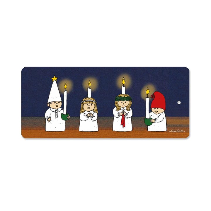Lucia snijplank 40x17 cm - Blauw-wit - Opto Design