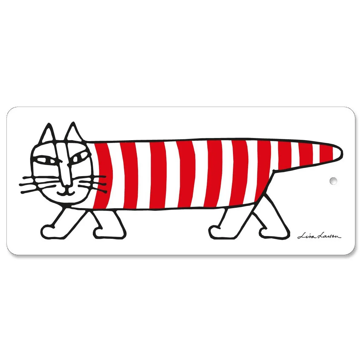 Mikey snijplank 40x17 cm, Wit-rood Opto Design