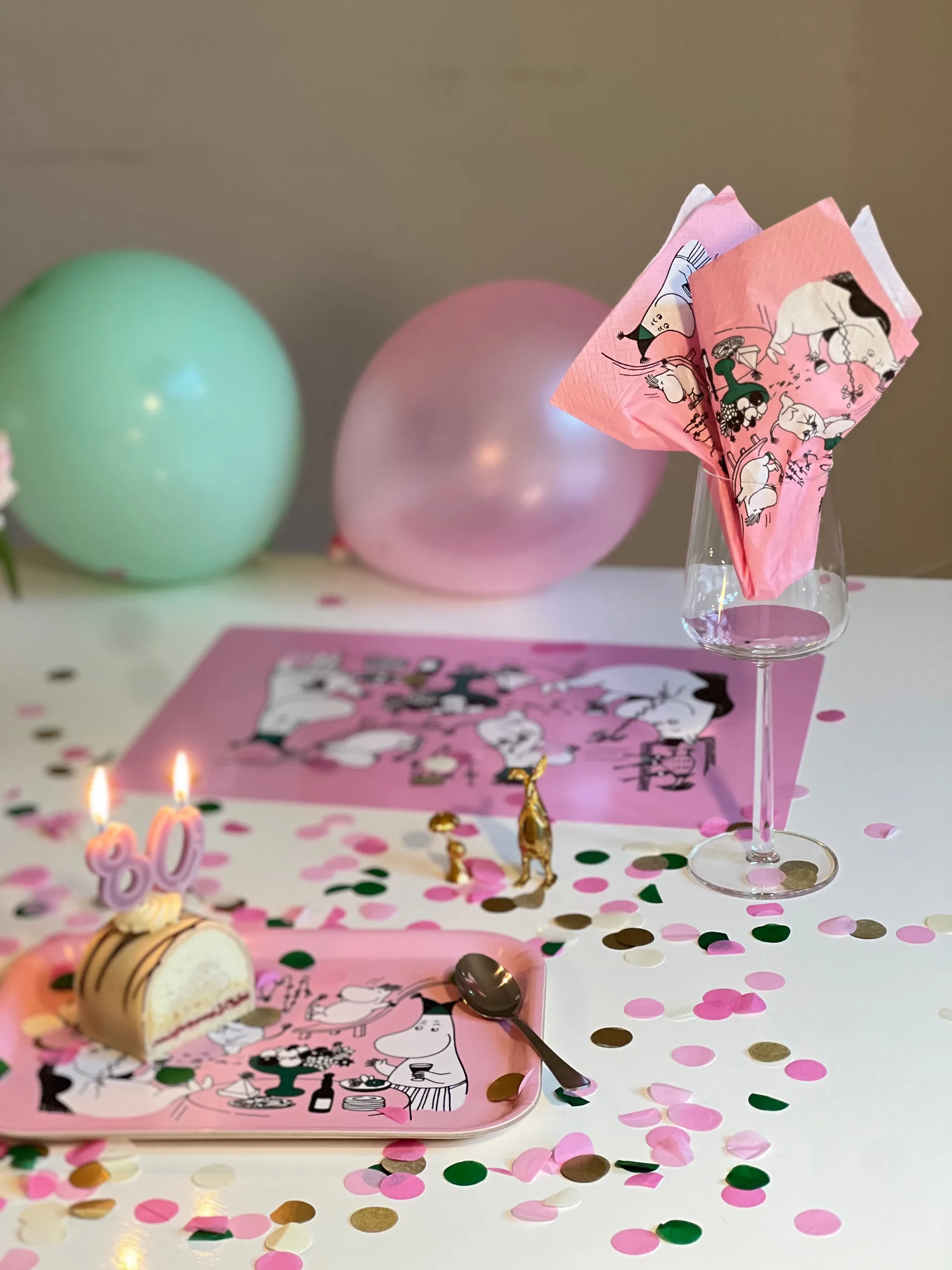 Moomin 80 papieren servetten 20-pack, Roze Opto Design