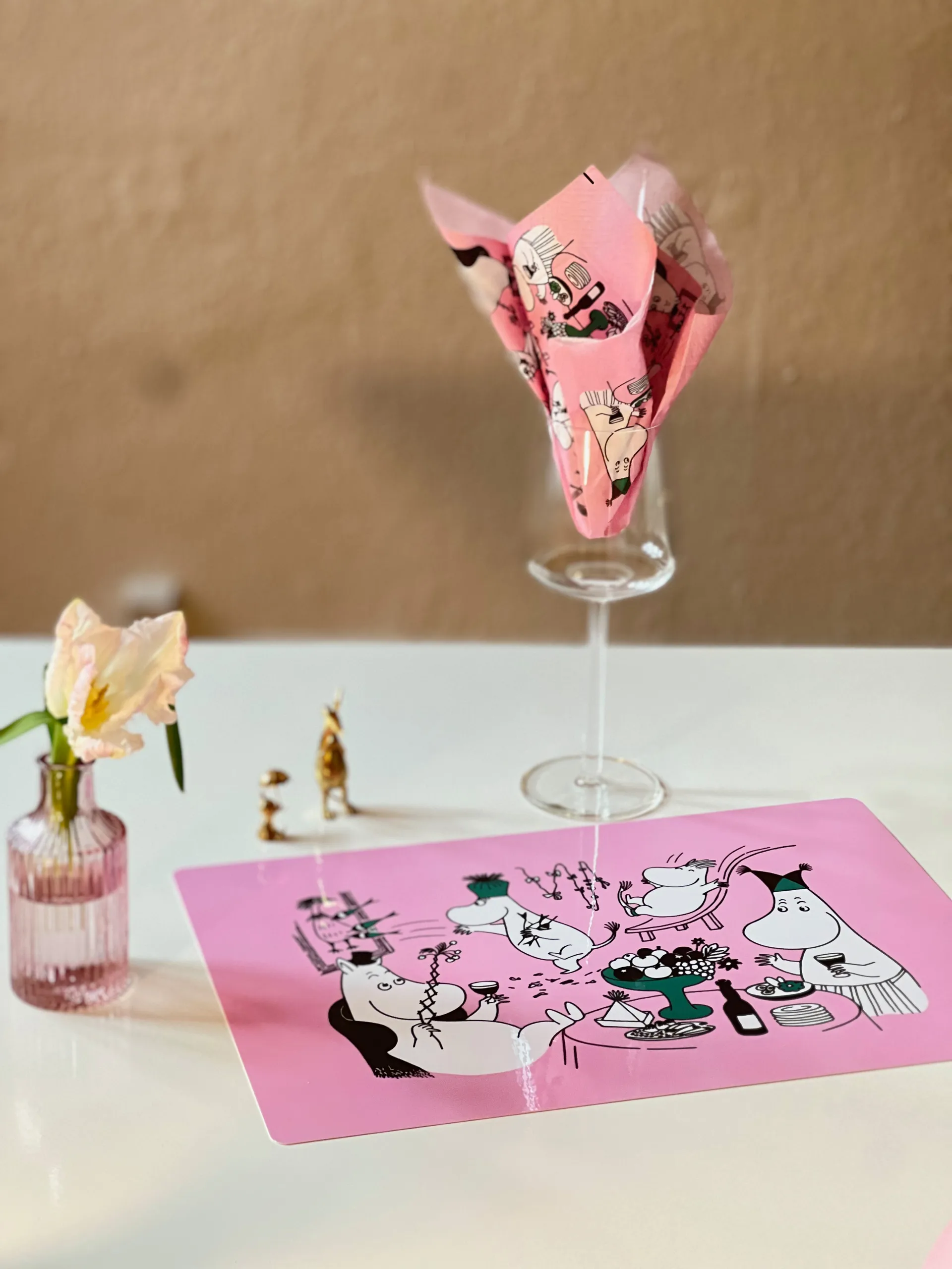 Moomin 80 placemat 27,5x40 cm, Roze Opto Design