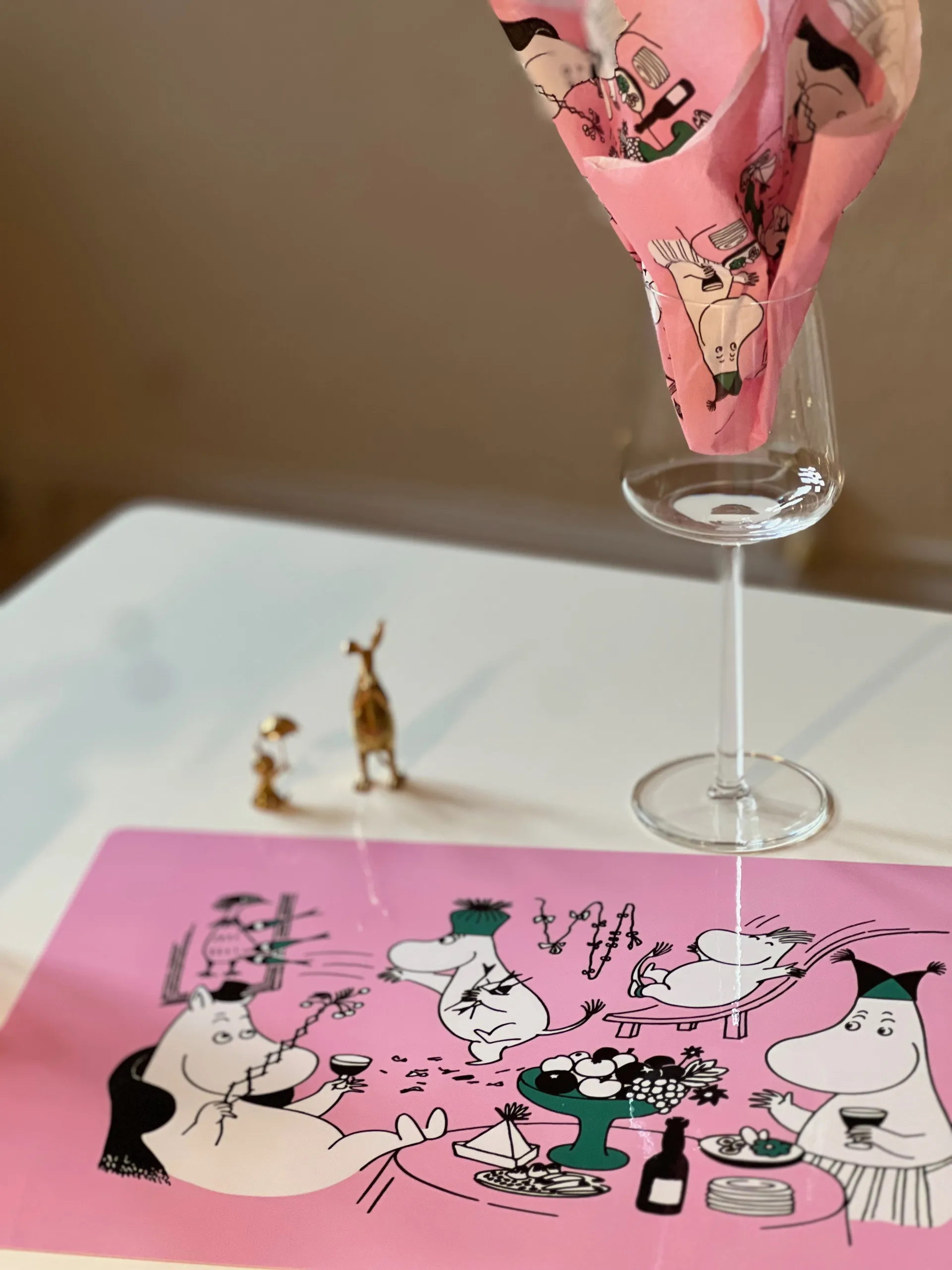 Moomin 80 placemat 27,5x40 cm, Roze Opto Design