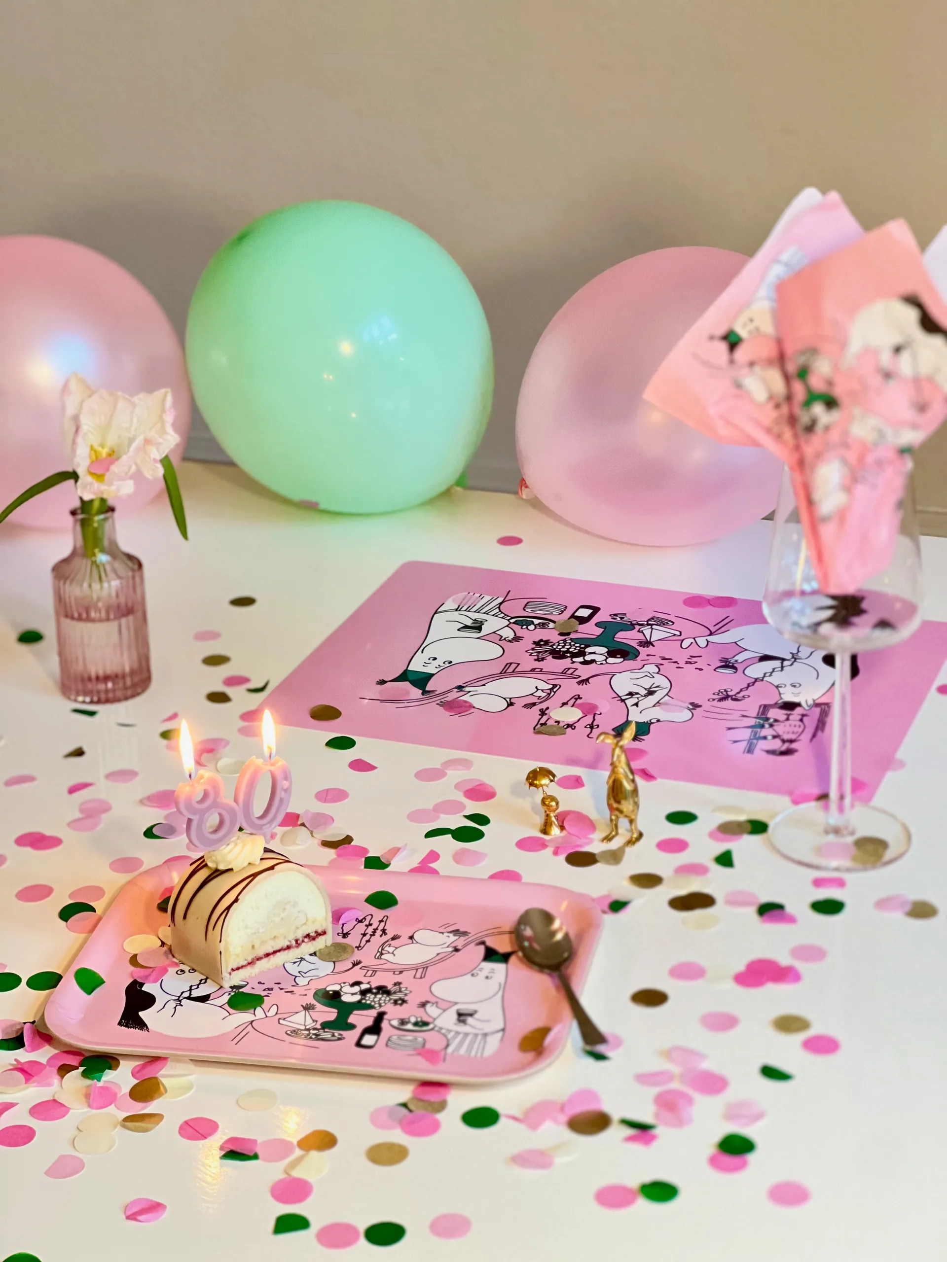 Moomin 80 placemat 27,5x40 cm, Roze Opto Design