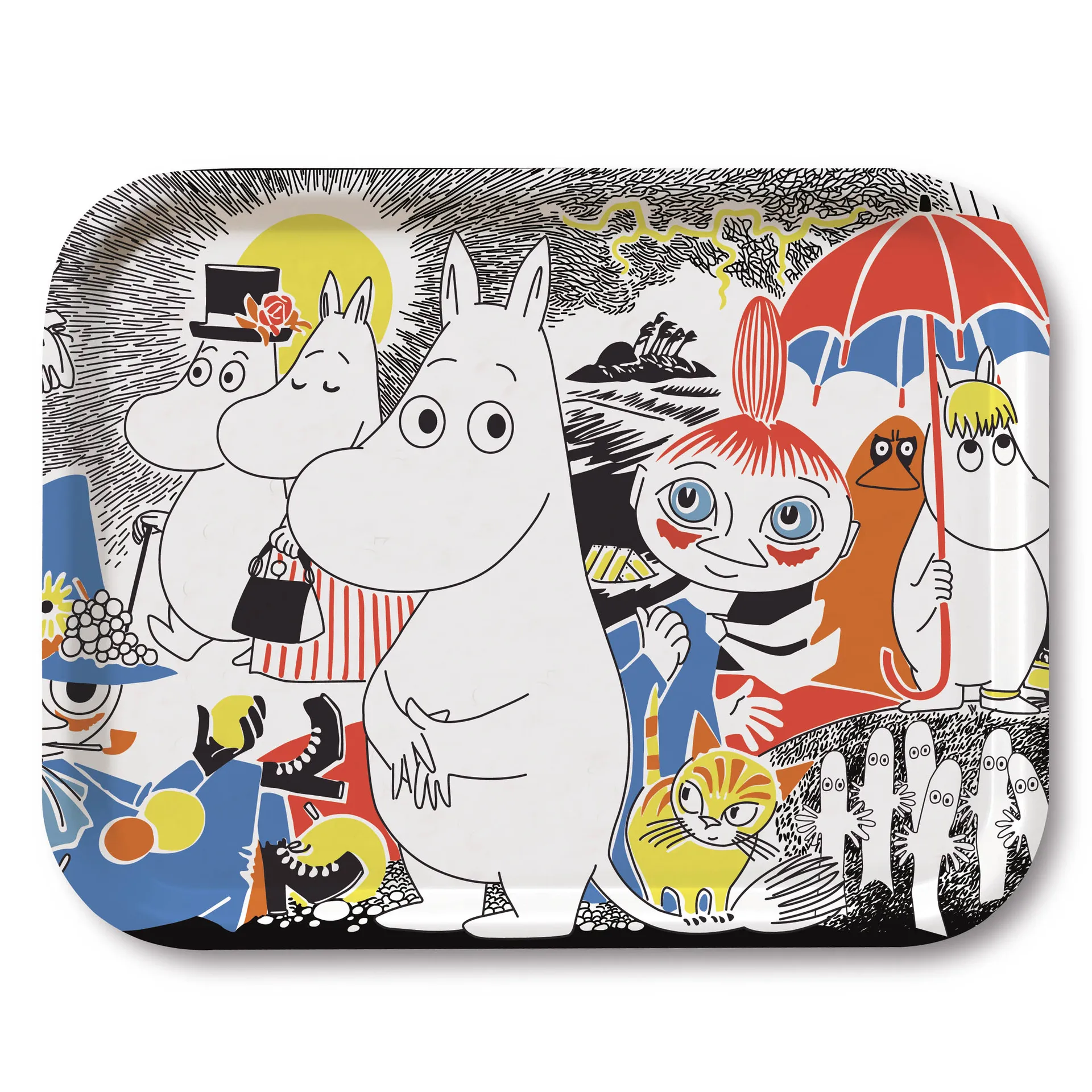 Moomin Comic Cover Nr1 dienblad, 27x20 cm Opto Design