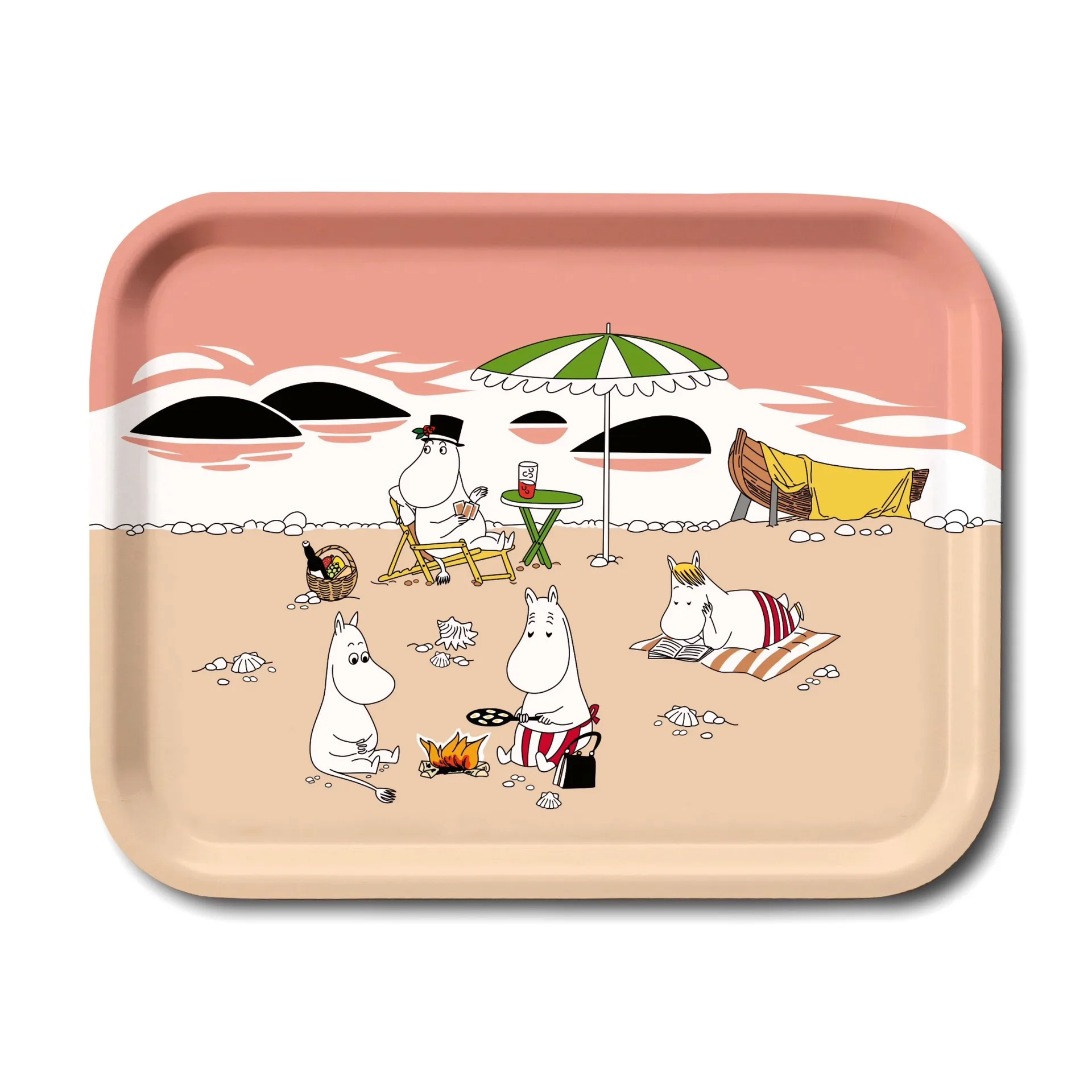 Moomin dienblad zomer 2021, Abrikoos-zand Opto Design