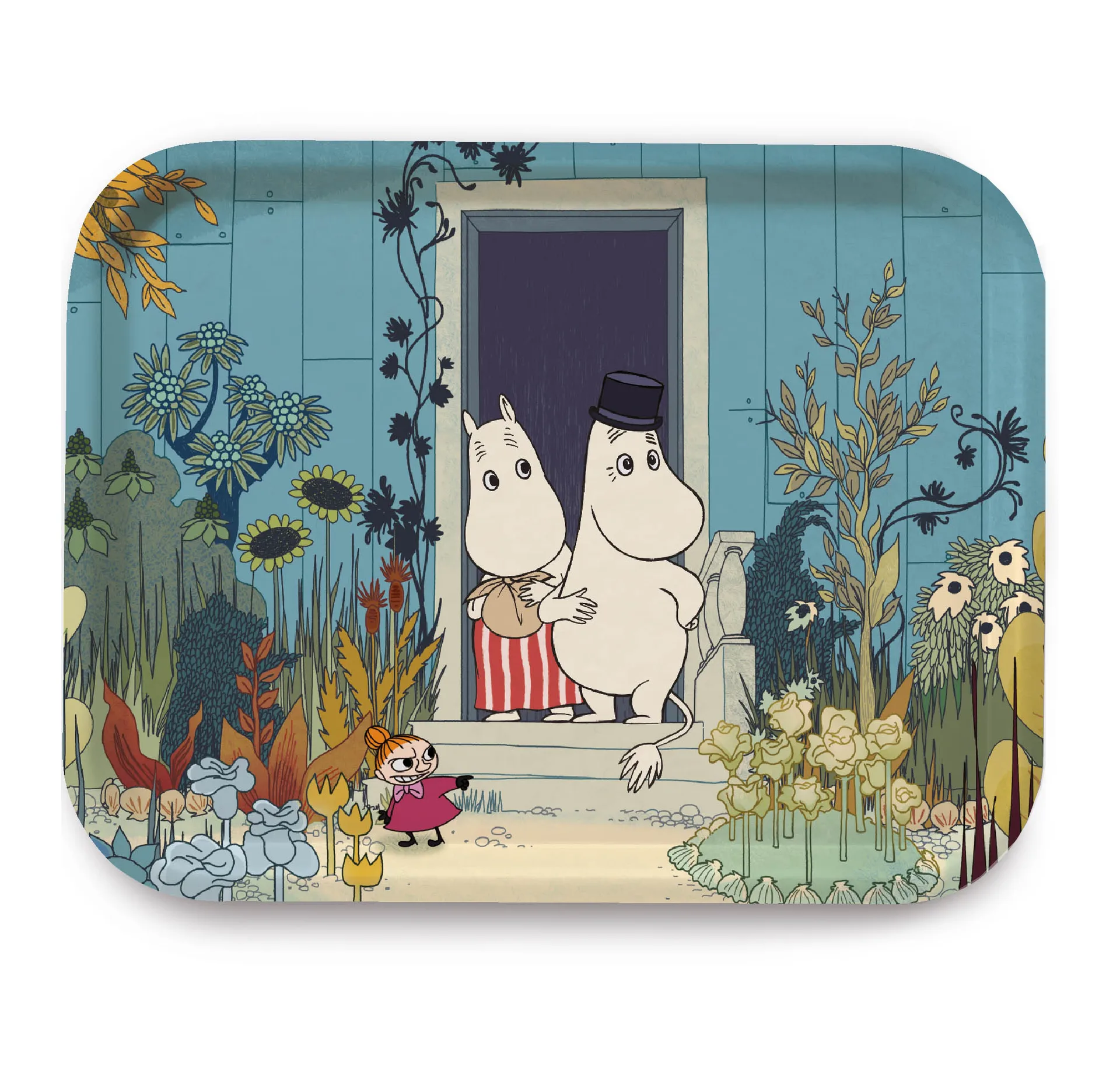 Moomin Riviera Doorstep dienblad, Blauw-multi Opto Design