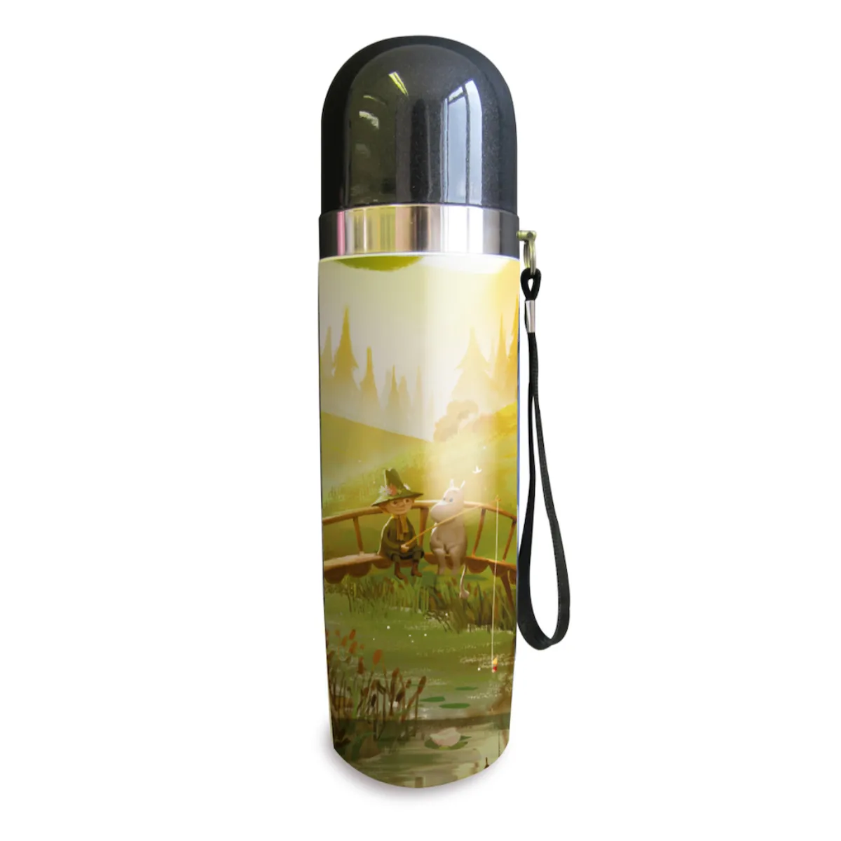 Moomin & Snufkin bridge Thermosfles 0,5 l, Groen-multi Opto Design