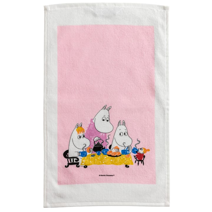Moomin Teaparty handdoek - Roze - Opto Design