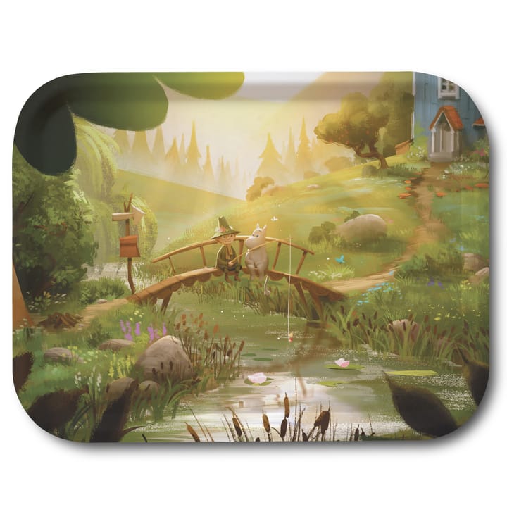 Moomin TV-Series dienblad 27x20 cm - Moomin & Snufkin bridge - Opto Design