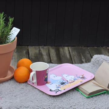 Teaparty Moomin dienblad - roze - Opto Design