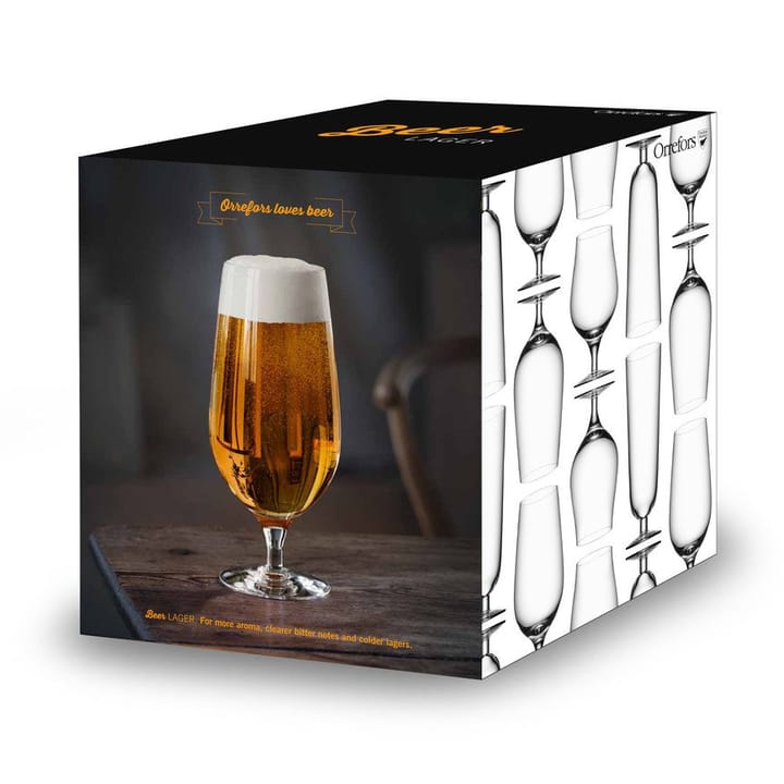 Beer lager bierglas 4-pack, 60 cl Orrefors