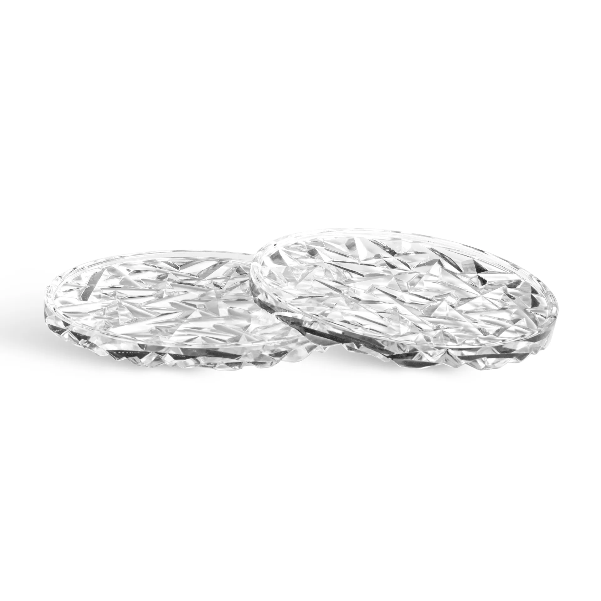 Carat glasonderzetter Ø10 cm 2-pack, Transparant Orrefors