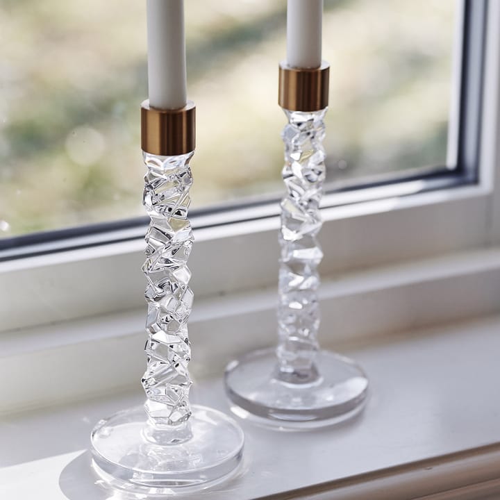 Carat kandelaar messing, hoogte 18,3 cm. Orrefors