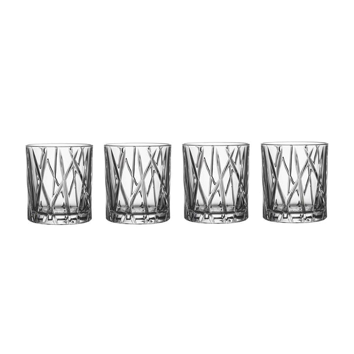 City Old Fashioned glas 4-pack - 24,5 cl. - Orrefors