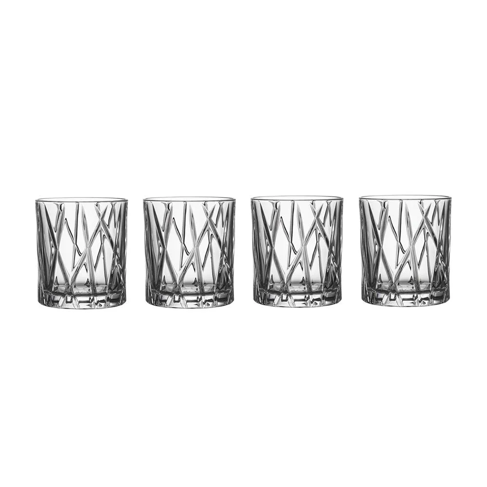 City Old Fashioned glas 4-pack, 24,5 cl. Orrefors