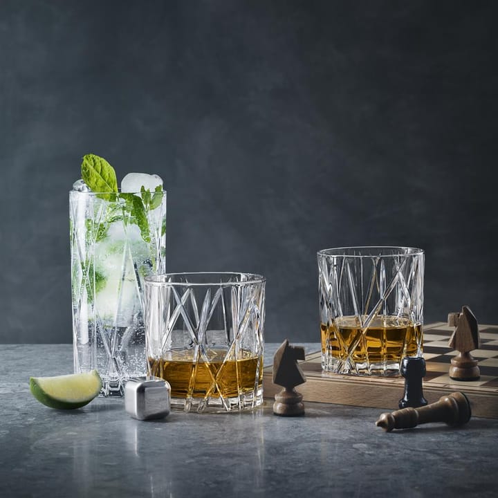 City Old Fashioned glas 4-pack, 24,5 cl. Orrefors