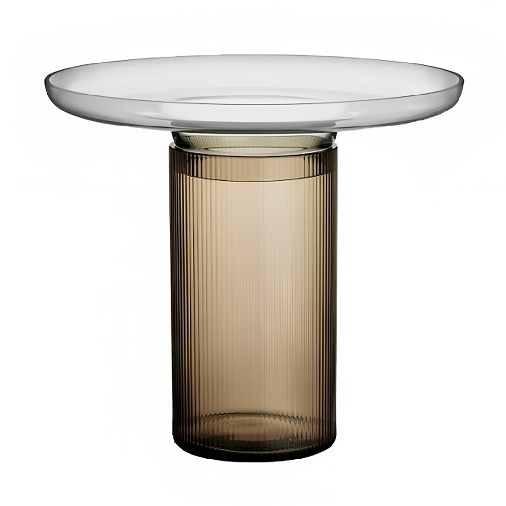 Orrefors Ensemble vaas 220 mm Bruin-grijs | Scandinavisch Interieur | Vazen | Bruin