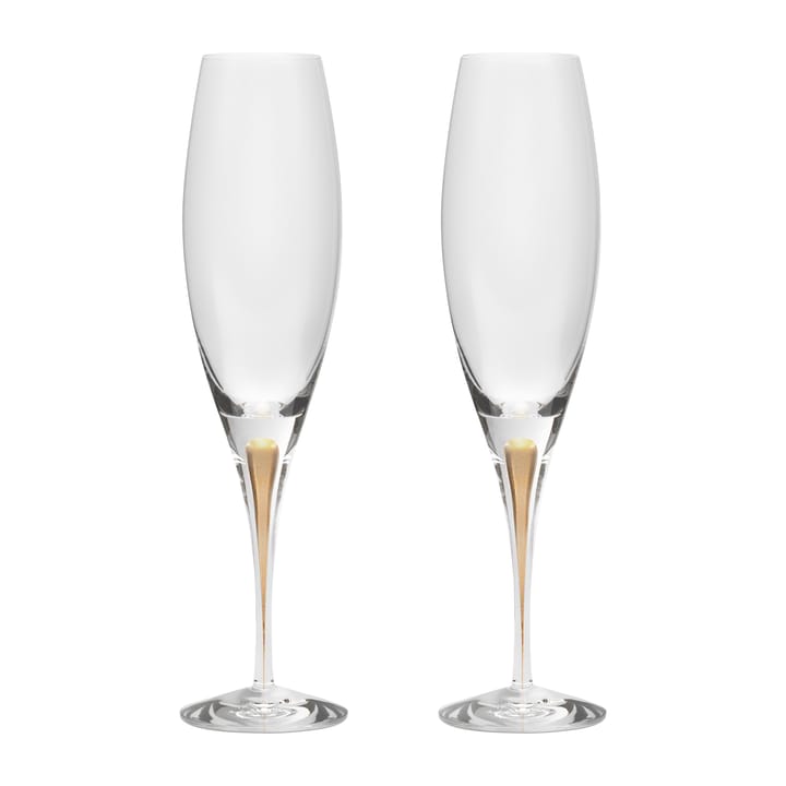 Intermezzo champagneglas 26 cl 2-pack - Goud - Orrefors