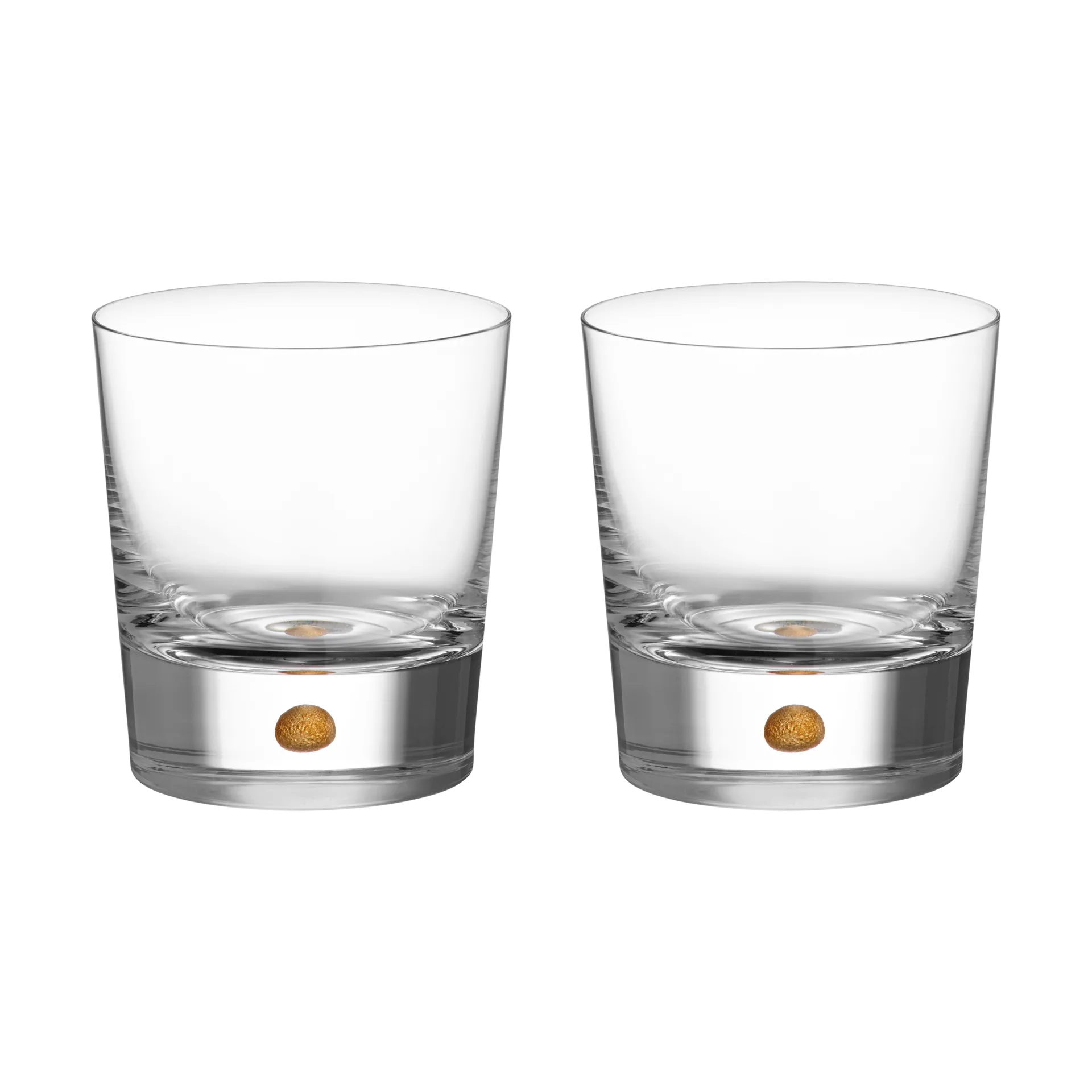 Intermezzo double old fashioned 40 cl 2-pack, Goud Orrefors