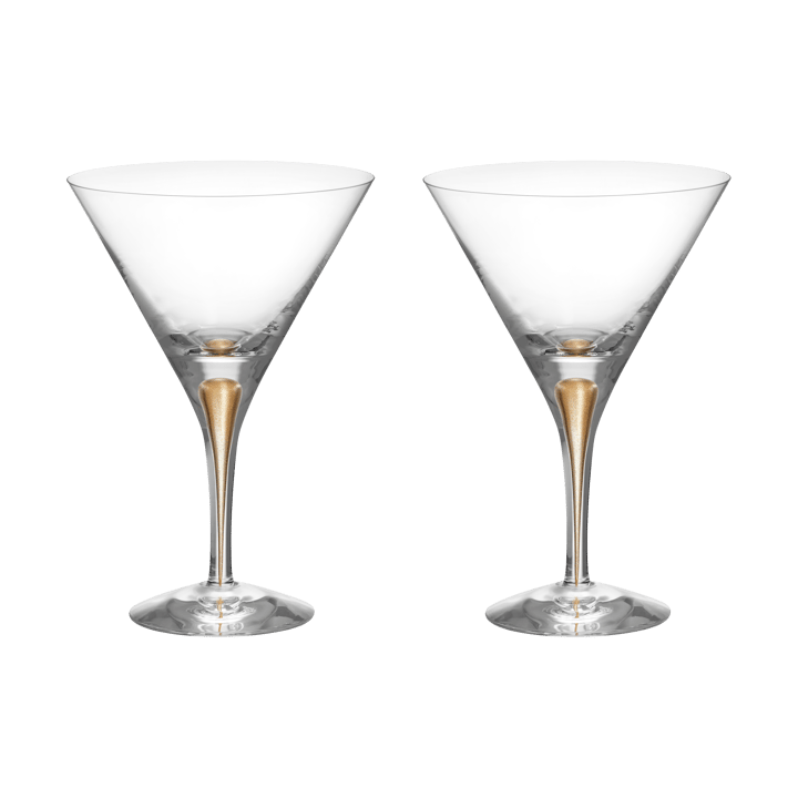 Intermezzo martiniglas 25 cl 2-pack - Goud - Orrefors