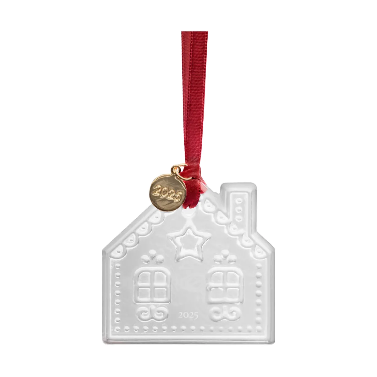 Jaarlijkse vakantieornament julhänge, Peperkoekhuis 2025 Orrefors