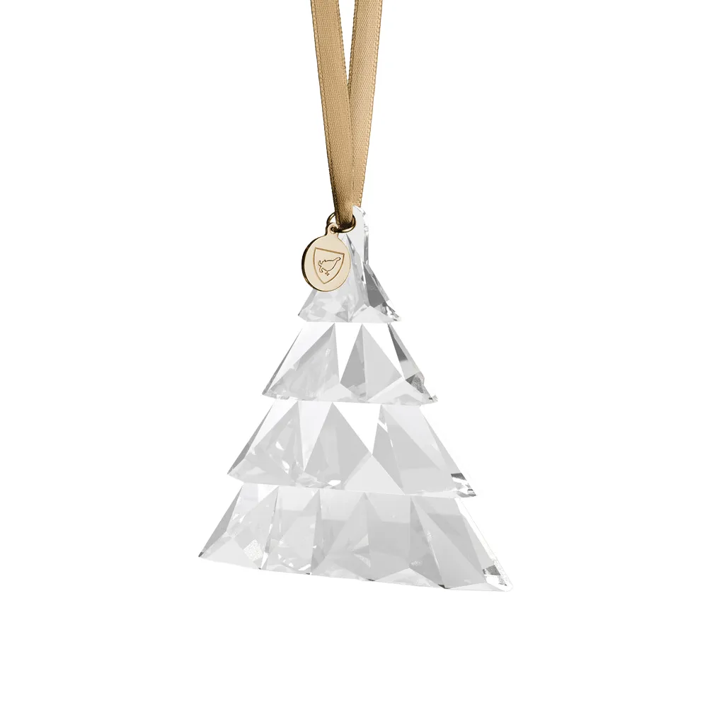 Jaarornament hoog, Transparant Orrefors