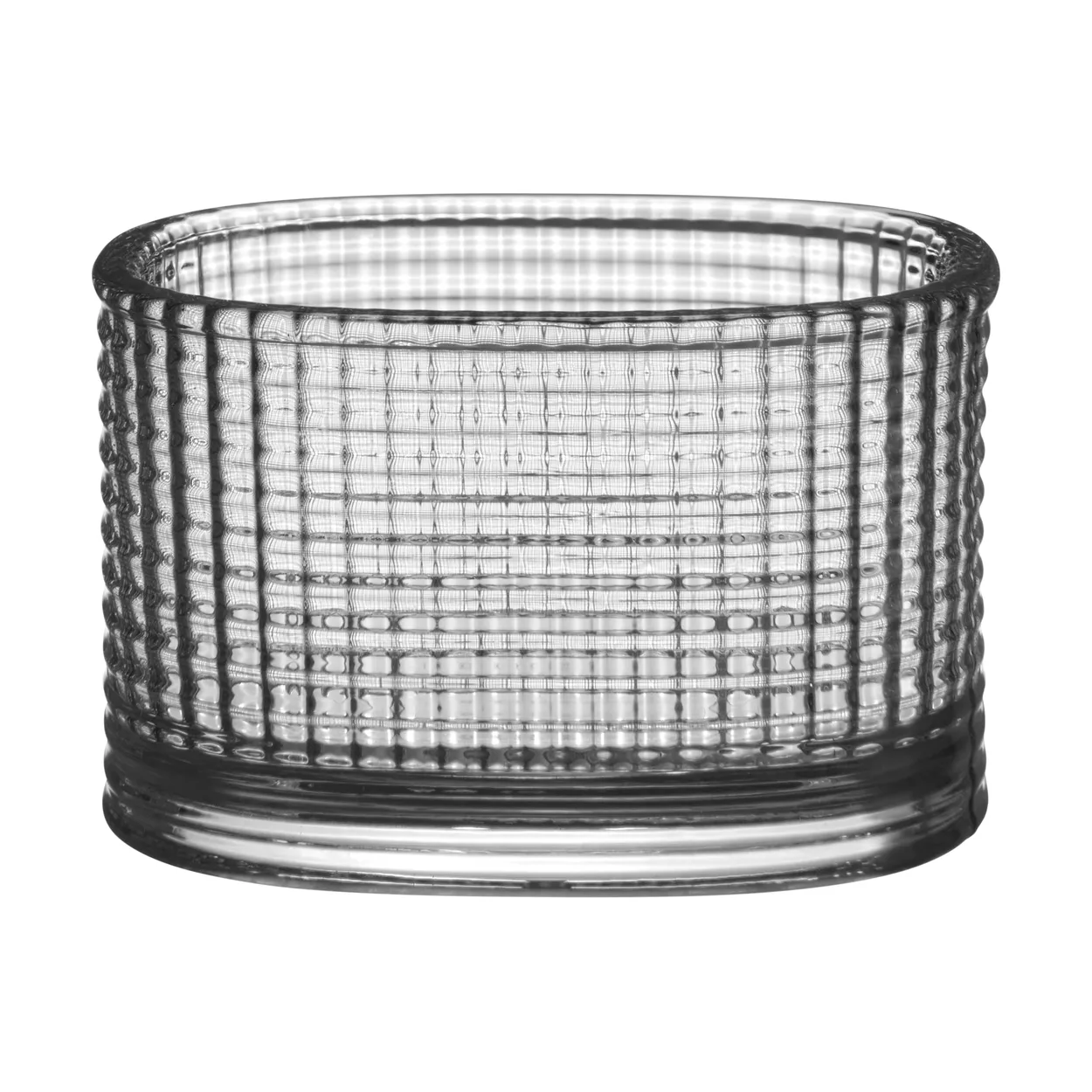 Orrefors Magica kaarsenhouder super ellipse 5 cm Grijs