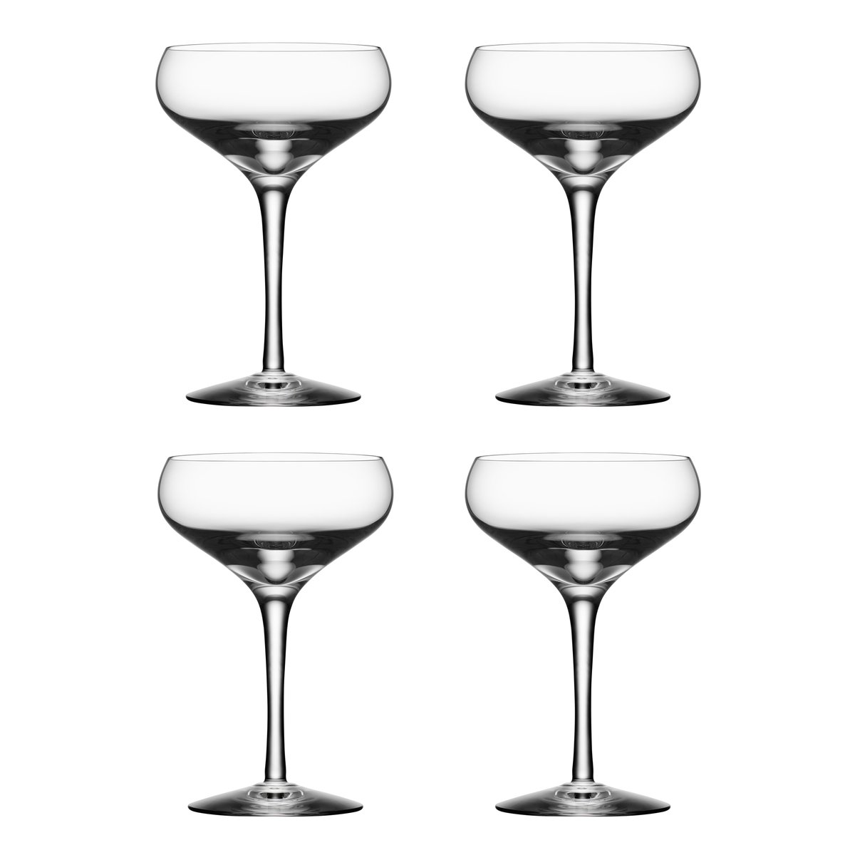 Orrefors More Coupe glas 4-pack 21 cl. | Scandinavisch Interieur | Champagneglazen | Transparant