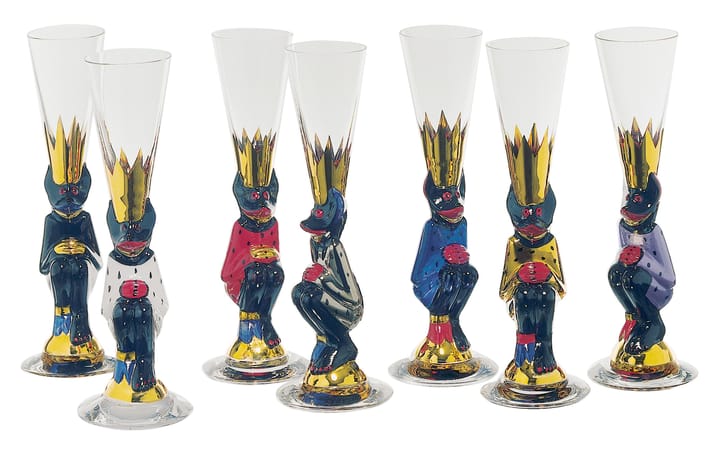Nobel schnapsglas 4 cl, goud Orrefors