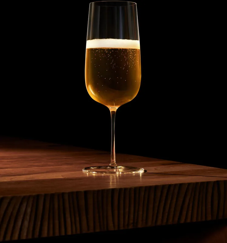 Orrefors x Björn Frantzén handgemaakt bierglas, 43 cl Orrefors