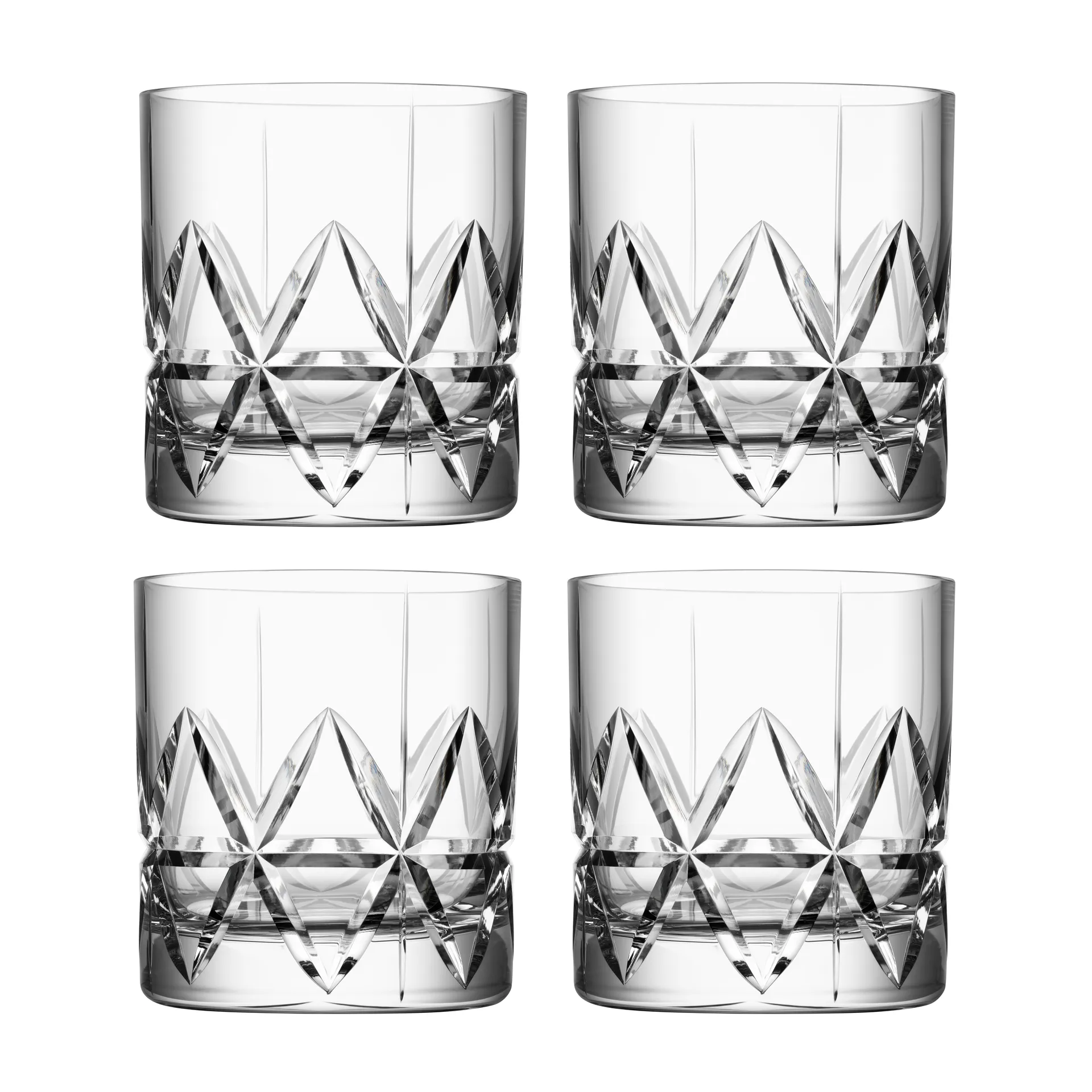Peak old fashioned glas 4-pack, 25 cl Orrefors