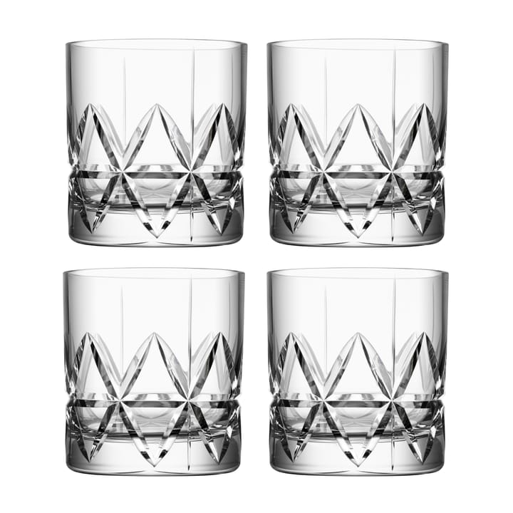 Peak old fashioned glas 4-pack - 25 cl - Orrefors