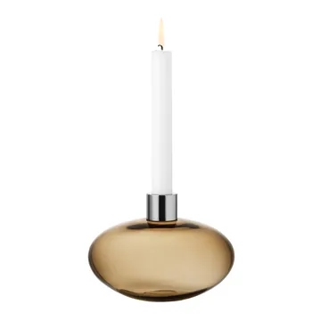 Pluto kandelaar - Goudbruin - Orrefors