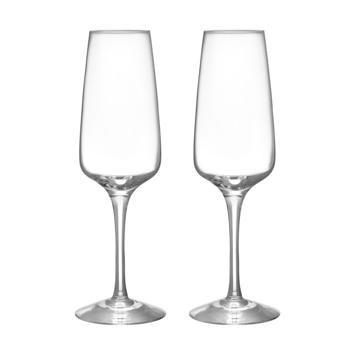 Pulse champagneglas 28 cl 2-pack - Transparant - Orrefors