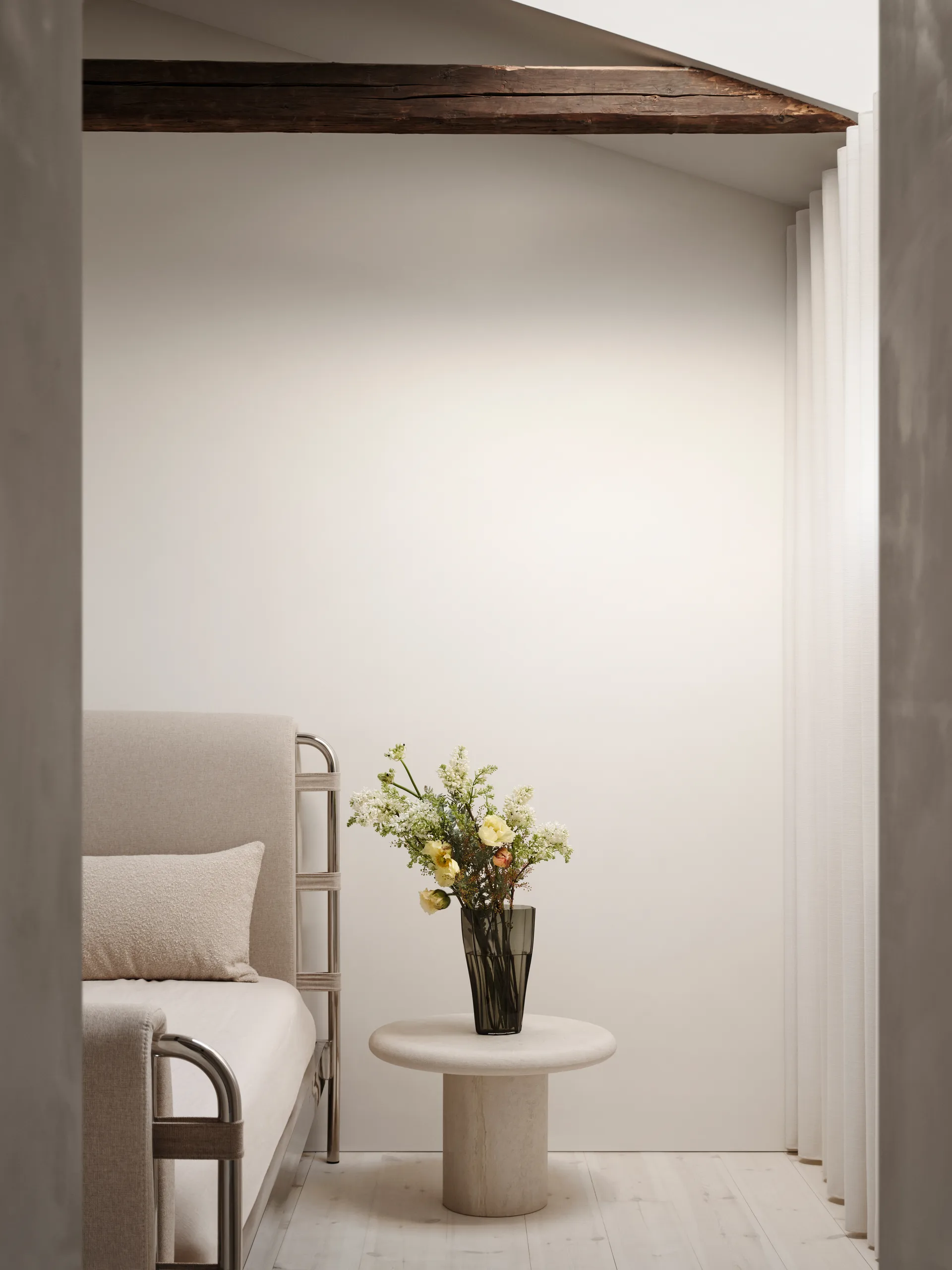 Reed vaas 30 cm, Mosgroen Orrefors